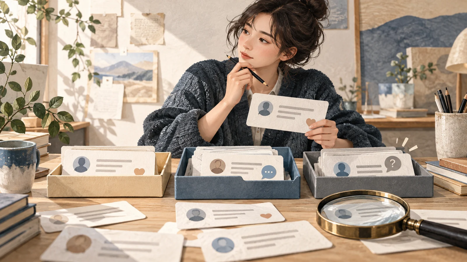 主題情境插畫:Threads 留言待辦怎麼篩?適合回應、略過與需要確認